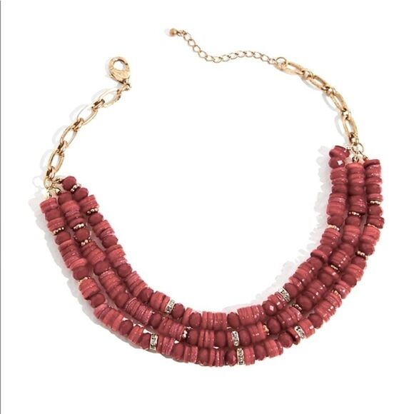 Free People Red Layered Necklace - Picture 2 of 2